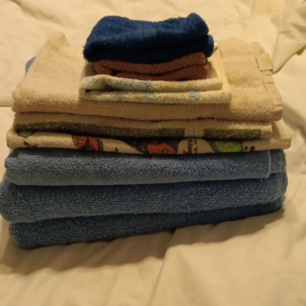 Blue Bath Towel